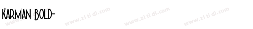 Karman Bold字体转换